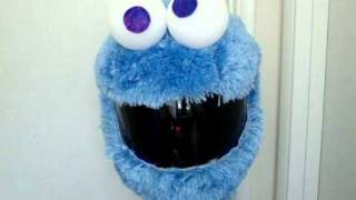 Cookie Monster Custom Motorcycle Helmet