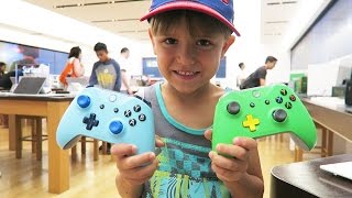Lego Game Shopping - Apple Store and Microsoft Store Visit