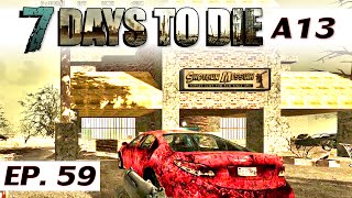 7 Days to Die alpha 13.8 - Ep 59 - Gun shopping 2 - single player gameplay - solo a13 - Let's Play