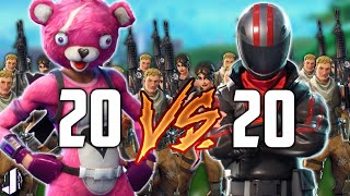 20 vs 20 Fortnite Battle Royale - Patch 3.2 Gameplay Madness!