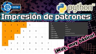 + Impresión de patrones y figuras de secuencias | Python desde cero | ¡Muy Básico!