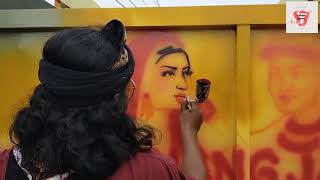 Airbrush bak truk (kuda liar)