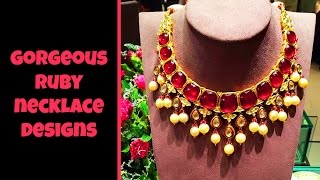 Gorgeous Ruby Necklace Designs