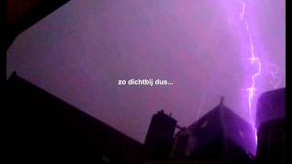 Onweer stad Groningen