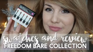 Freedom Bare Collection Review & Swatches // MissBeautyEmily