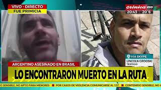 Hablamos con testigo del asesinato al ciclista argentino en Río de Janeiro