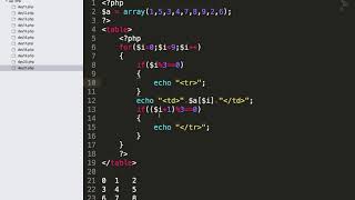 PHP - Day21 - Array in HTML table and count function