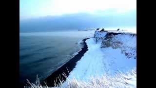 Экспедиция в Дании, скалы Sangstrup, зимой 2013 года, RUS