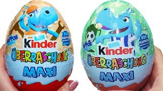НОВИНКА 2018! Киндер Сюрприз МАКСИ Семейка Бегемотиков! Unboxing Kinder Surprise MAXI Happos Family!