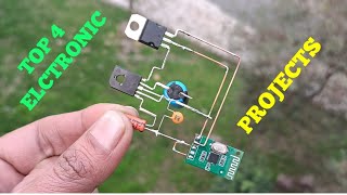 TOP 4 ELECTRONIC PROJECTS WITH IC LA4425, TRANSISTOR MJE13007 & RELAY.