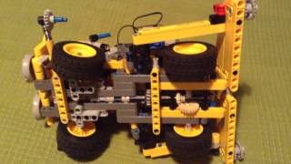 Modified Lego wheel dozer 42035 with power functions