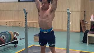 밀리터리 프레스 90kg -67kg 역도