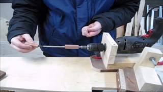 Изготовление ручки из дерева. Wooden pen.
