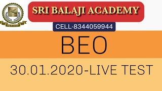 TET,BEO-DAILY TEST -30.01.2020