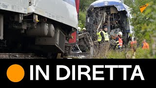 Scontro treni in Repubblica Ceca: situazione sul luogo dell'incidente