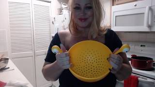 Cooking  a healthy dinner for the New Year