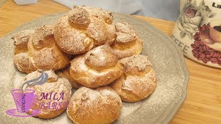 Воздушные профитроли с заварным кремом | Очень хрустящие | Простой рецепт | Profiteroles with cream