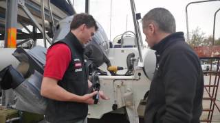 Simrad GO7 and RS35 Rib Install