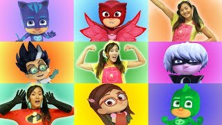 Ellie Plays the PJ Masks GIANT SMASH Game