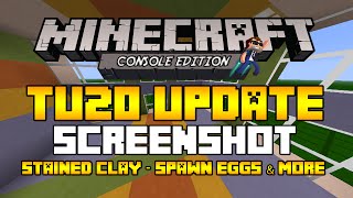 Minecraft (Console) TU20 Screenshots - Stained Clay, Creative Menus & More!