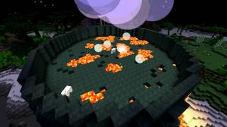 Minecraft Fail Sheep Spawn+ Volcano Erupting
