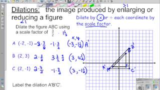 8th Grade Dilations and scale factor