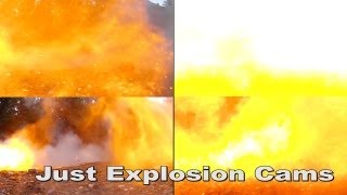 Propane Tank Explosion Camera Compilation in Slow Motion