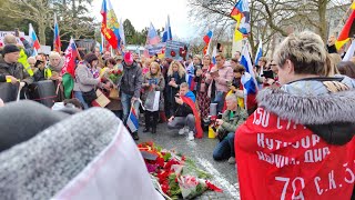Прямой эфир: Обзор акции против дискриминации русскоязычных во Франкфурте 10.04.2022