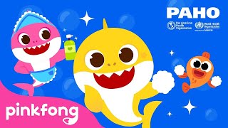 Pinkfong x OPS/OMS | Lávese las manos con Tiburón Bebé | Manténgase a salvo del COVID-19