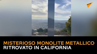 #USA, Misterioso monolite metallico ritrovato in California