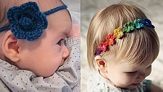 Украшение на голову для юной красавицы  крючком(crochet).