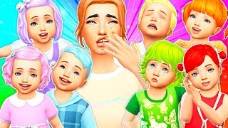 THE CRAZINESS BEGINS!? // THE SIMS 4 | 7 TODDLER CHALLENGE #1 - (Cryptic's Up First!)
