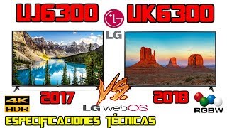 UJ6300 Vs UK6300 Cuál es mejor tv LG 4k HDR? Especificaciones técnicas UJ UK