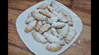 Творожное печенье из детства - творожные рогалики