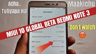 Miui 10 for Redmi Note 3 | Maakichu Global Beta | Desi Video | MrTechnoholic
