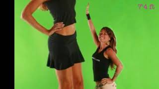 Very very very very tall 7'4 ft girls. Super cool. Super beautiful