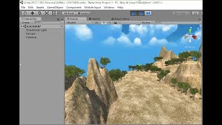 UNITY2017  3D遊戲實戰教學04-天空, 種樹, 四周風景-by 李承蓉老師