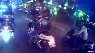Типичный день байкера Honda CBR 250 MC19 onboard.
