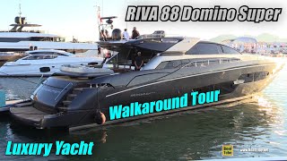 2019 Riva 88 Domino Super Luxury Yacht - Deck Interior Walkaround - 2018 Cannes Yachting Festival