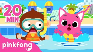 ¡Vamos a nadar! | Seguridad en el Agua y más canciones infantiles | +Recopilación | Pinkfong