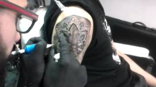 Jonny Morelli Tattooer - Dotwork (mandala by Thomas Hooper)