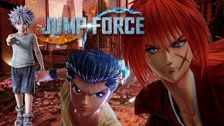 JUMP FORCE • Kenshin, Yusuke and Killua Vs Luffy, Deku and Renji