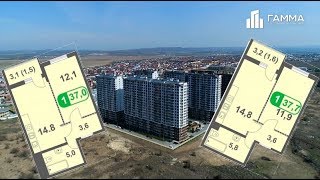 Продажа 2-ух квартир по 37 м2 в ЖК Раз Два Три от собственников