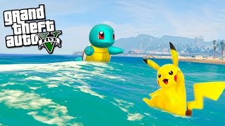 Умеют ли плавать покемоны? - POKEMON GO В GTA 5 - GTA 5 моды(gta 5 mods) -