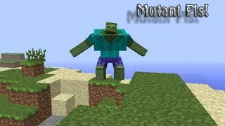 MUTANTS IN MINECRAFT?!? (Minecraft Muntant Creatures mod review)
