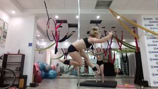 Крутка на динамике для любителей шпагатов  Split Pole Dance Pole Sport