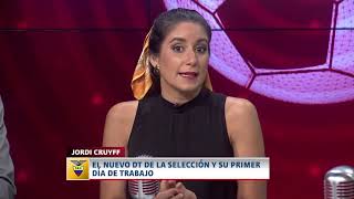 ESTADIO TV 14 01 20 El encuentro de Jordi Cruyff con Jorge Célico