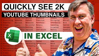 Excel - Review 2400 YouTube Thumbnails Using 2 New Excel Functions - Episode 2634