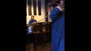 "Kung fu" tea pouring at a Hangzhou tea house