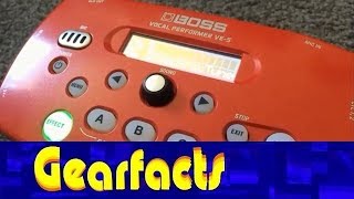 Boss VE-5 vocal effects demo